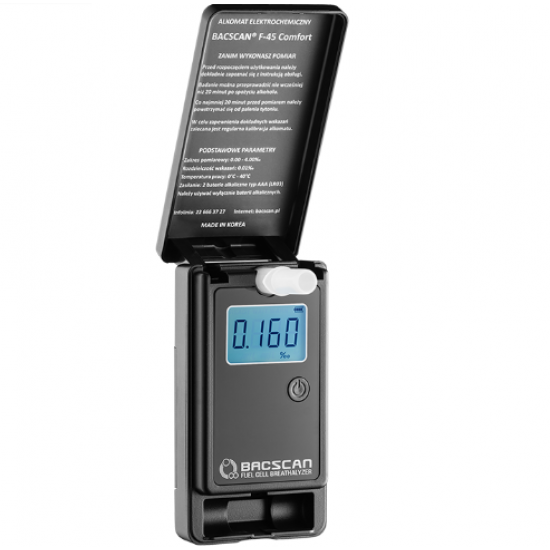 BACscan F-45 alcohol tester 0 - 4% Black