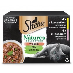 SHEBA Nature's Collection Mix - wet cat food - 8x85g