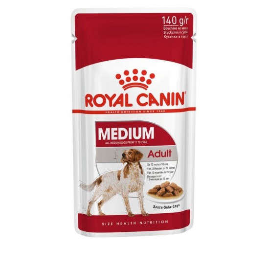 ROYAL CANIN SHN Medium Adult in sauce - wet food for adult dogs - 10x140g