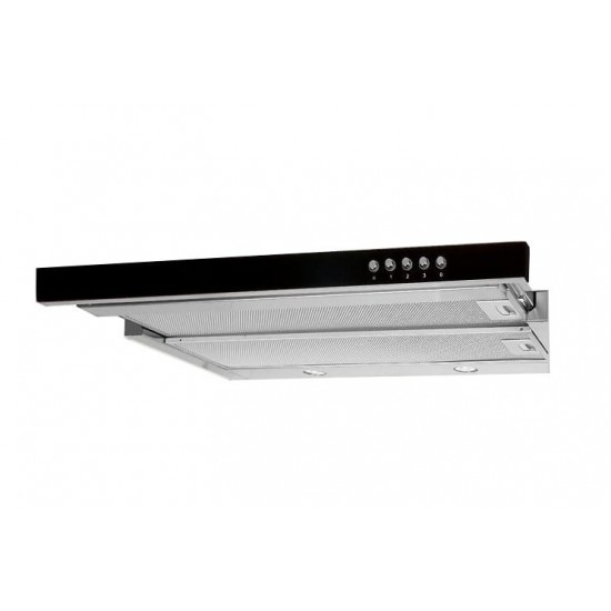 Akpo WK-7 Light Glass 50 Under-cabinet cooker hood Inox, Black