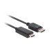 Lanberg CA-DPHD-11CC-0030-BK cable gender changer DisplayPort HDMI Black