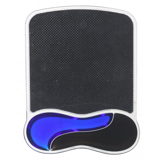 Kensington Duo Gel Mouse Pad with Integrated Wrist Support - Blue/Smoke