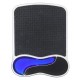 Kensington Duo Gel Mouse Pad with Integrated Wrist Support - Blue/Smoke