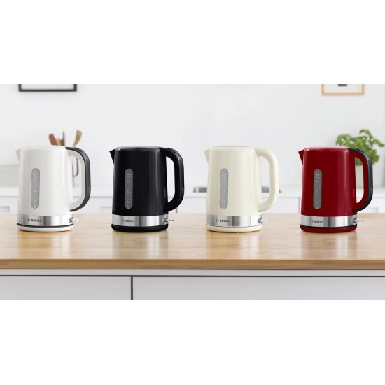 Bosch TWK6A514 electric kettle 1.7 L 2200 W Grey, Red