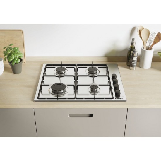 Candy Idea CHW6LBX Stainless steel Built-in 56 cm Gas 4 zone(s)