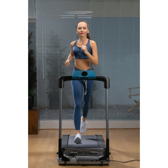 Electric treadmill, home OVICX Q2S PLUS bluetooth&app, 1-14km (black)