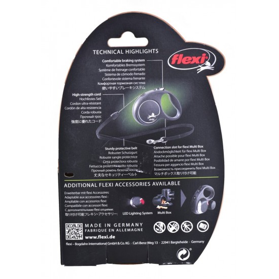 Flexi Black Design S 5 m Dog Retractable lead