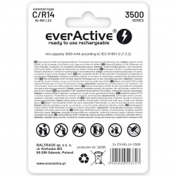 Rechargeable Batteries everActive R14/C Ni-MH 3500 mAh ready to use