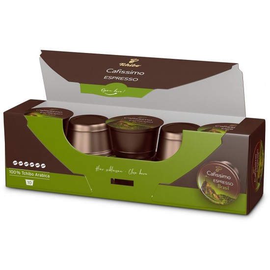 Tchibo Espresso Brasil Beleza Coffee capsule Dark roast 10 pc(s)