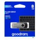 Goodram UTS2 USB flash drive 8 GB USB Type-A 2.0 Black,Silver