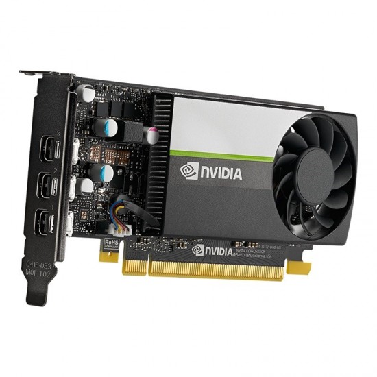 PNY NVIDIA A400 4GB GDDR6 64-bit, Low Profile, PCIe 4.0 x8, Single slot, 4 x Mini DisplayPort 1.4a, 50W, LP bracket, small box