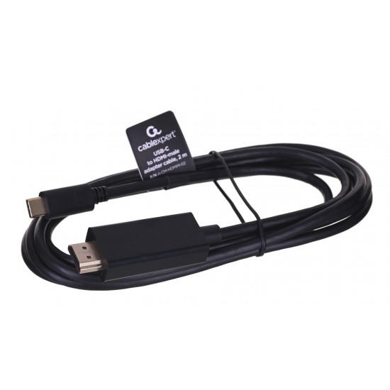 Gembird A-CM-HDMIM-02 USB-C to HDMI-male adapter, 4K 60Hz, 2m, black