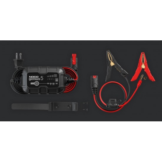 NOCO GENIUS5 5A Battery charger for 6V/12V batteries with maintenance and desulphurisation function