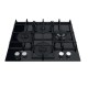 Hotpoint HAGS 62F/BK Black Built-in 59 cm Gas 4 zone(s)