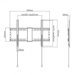 Gembird WM-80F-01 TV mount 2.03 m (80