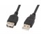 LANBERG USB EXTENSION CABLE 2.0 AM-AF 1.8M (BLACK) CA-USBE-10CC-0018-BK