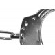 Chain cuffs GUARD 01 steel - chrome, clamp lock, 2 keys (YC-01-SR)