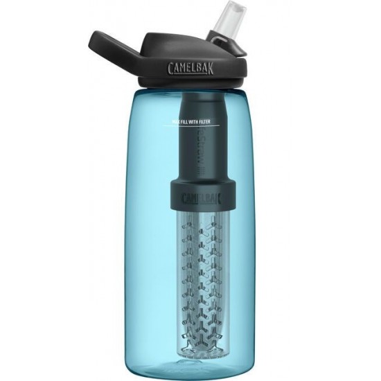 Bottle with filter CamelBak eddy+ 1L, filtered by LifeStraw, True Blue