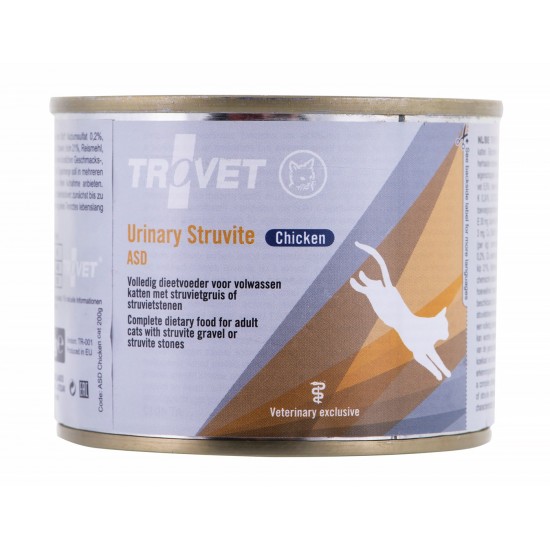 TROVET ASD Urinary Struvite with chicken - wet cat food - 200 g