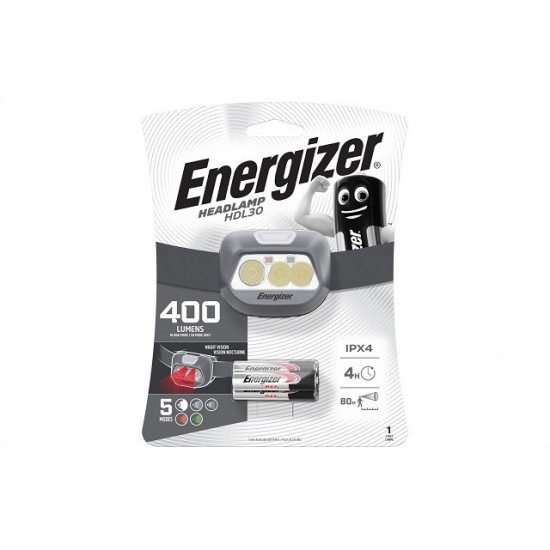 ENERGIZER FLASHLIGHT HEADLIGHT HDL30 3AAA 400 lm