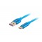 Lanberg CA-USBO-21CU-0010-BL USB cable 1 m USB 2.0 USB A USB C Blue