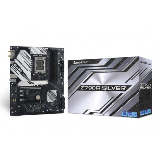 Biostar Z790A-SILVER motherboard Intel Z790 LGA 1700 ATX