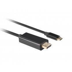 Lanberg CA-CMDP-10CU-0010-BK video cable adapter 1 m USB Type-C DisplayPort Black