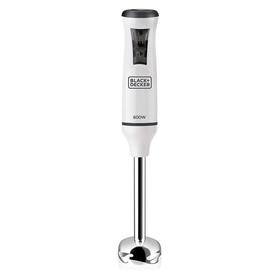 Immersion blender Black+Decker BXHBA600E (600W; white)