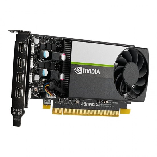 PNY VCNT1000-SB NVIDIA T1000 4GB GDDR6 4x MINI DISPLAYPORT PCI EXPRESS 3.0 LP - ATX BRACKET SMALL BOX