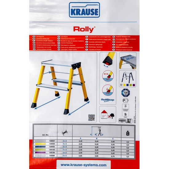 Krause Folding Step Rolly silver