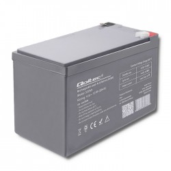 Qoltec 53049 AGM battery | 12V |  12Ah