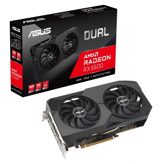 ASUS Dual -RX6600-8G-V2 AMD Radeon RX 6600 8 GB GDDR6