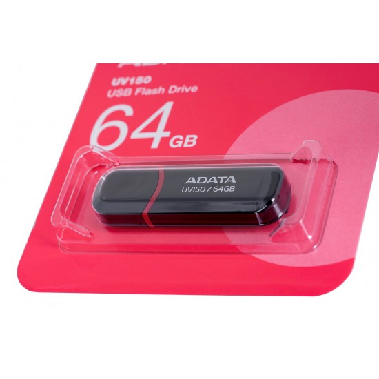 ADATA 64GB DashDrive UV150 USB flash drive USB Type-A 3.2 Gen 1 (3.1 Gen 1) Black