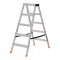 Krause Dopplo double-sided step ladder silver