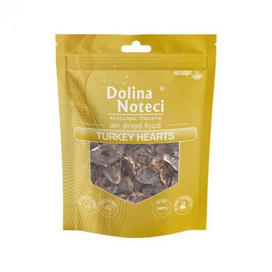 DOLINA NOTECI Treats Turkey Hearts  - dog treat - 170g