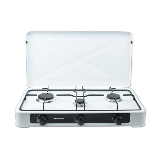 Countertop Hob Gas Ravanson K-03TB [white; 3 zone(s)]