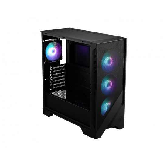 MSI MAG FORGE 320R AIRFLOW computer case Micro Tower Black, Transparent