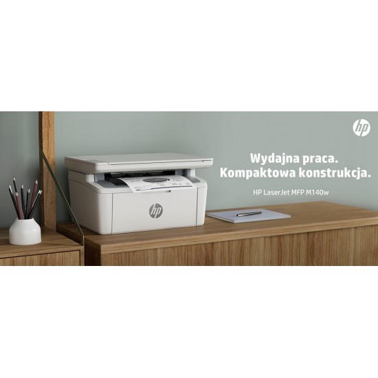 HP LaserJet MFP M140w Printer, Black and white, Printer for Small office, Print, copy, scan, Scan to email; Scan to PDF; Compact Size