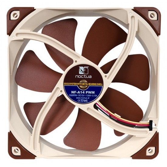 Noctua NF-A14 PWM Computer case Fan 14 cm Brown