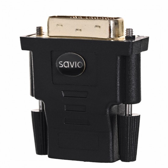 Savio CL-21 cable gender changer DVI HDMI Black