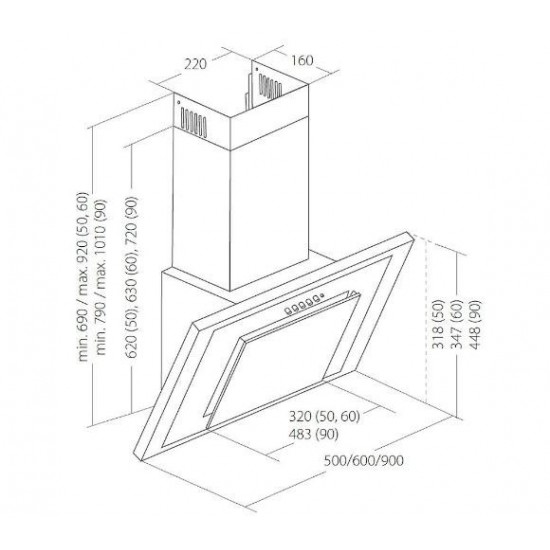 Akpo WK-4 Nero Eco 60 Wall-mounted White