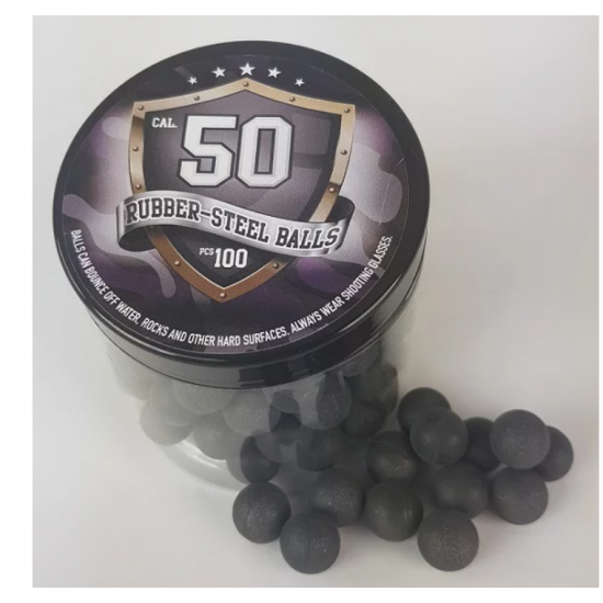 Rubber-to-metal balls Guard Power cal. 50 -100 pcs.