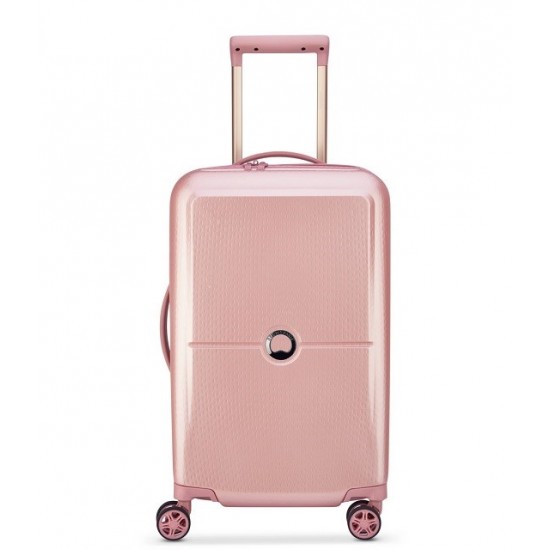 DELSEY SUITCASE TURENNE 55CM 4 DOUBLE WHEELS TROLLEY CASE PEONIA