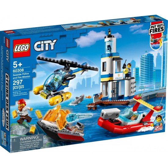 LEGO CITY 60308 SEASIDE POLICE AND FIRE MISSION