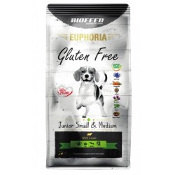 BIOFEED Euphoria Gluten Free Junior small & medium Lamb - dry dog food - 12kg