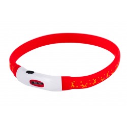 HILTON LED silicone 1.4x0.8x40 cm with USB - dog collar