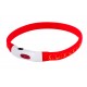 HILTON LED silicone 1.4x0.8x40 cm with USB - dog collar