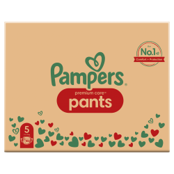 PAMPERS Premium Pants nappies Size 5, 12-17kg, 102pcs