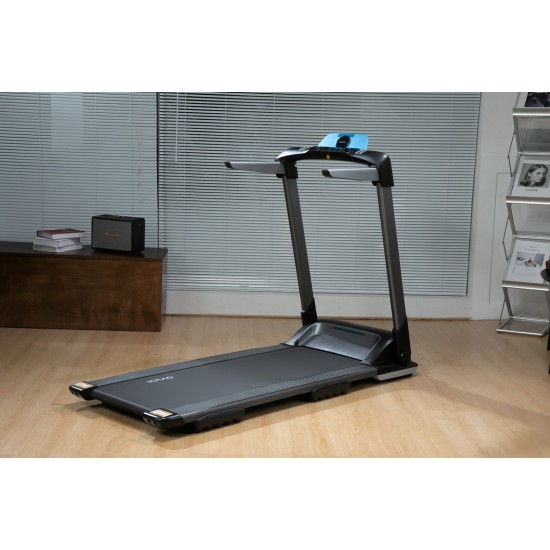 Electric treadmill, home OVICX Q2S PLUS bluetooth&app, 1-14km (black)