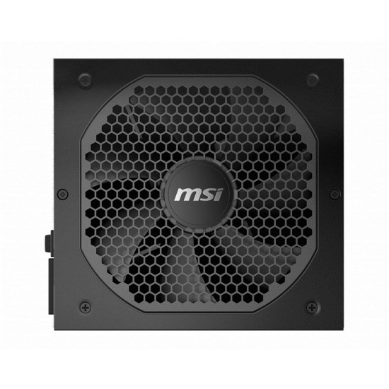 MSI MPG A750GF UK PSU '750W, 80 Plus Gold certified, Fully Modular, 100% Japanese Capacitor, Flat Cables, ATX Power Supply Unit, UK Powercord, Black, Support Latest GPU'